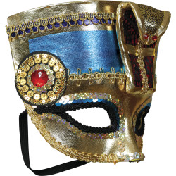 Staroveká egyptská maska Kleopatry s hadom